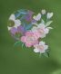 卒業式袴単品レンタル[刺繍]抹茶色に桜と毬の刺繍[身長149-153cm]No.856